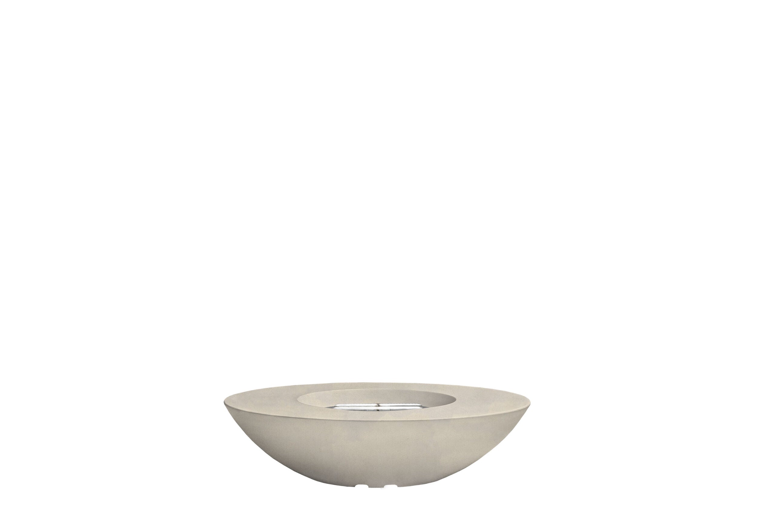 Prism Hardscapes Ovale 60" Coastal Modern Concrete Propane Gas Fire