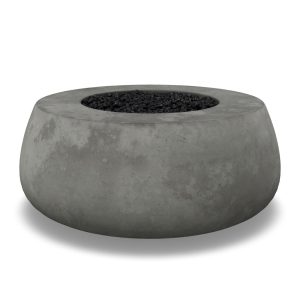 Prism Hardscapes Dune 42" Pewter Round Natural Gas Concrete Fire Pit