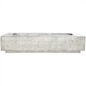 Prism Hardscapes Tavola 6 90" Natural Rectangular Concrete Propane Gas