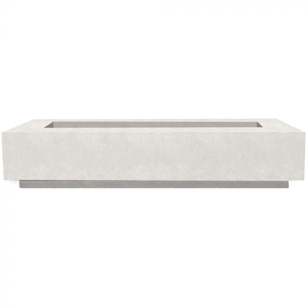 Prism Hardscapes Tavola 6 90" Ultra White Rectangular Concrete Natural