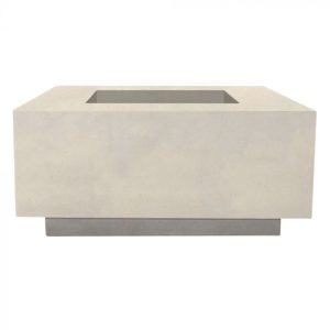 Prism Hardscapes Tavola 2 36" Coastal Square Concrete Natural Gas Fire