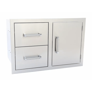 Kokomo Grills 21" Stainless Steel Outdoor Kitchen Two Drawer - One