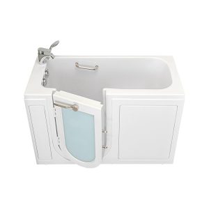 Ella Lounger 27"x60" Acrylic Soaking Walk-In-Bathtub, Left Outward