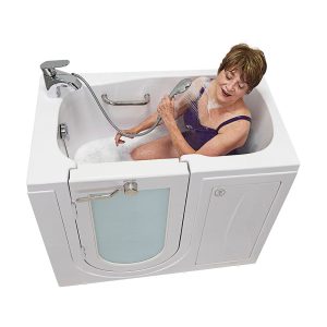 Ella Mobile 26"x45 Acrylic Soaking Walk-In-Bathtub, Left Outward