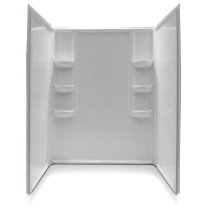 Lex-Class 60 in. x 36 in. x 74 in. 3-piece DIY Friendly Alcove Shower