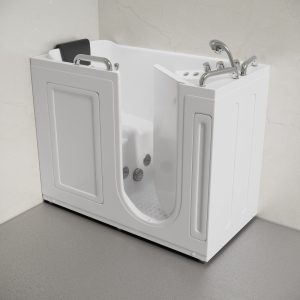 Auvergne 53" x 27" ADA Left Drain Walk-in Soaking Bathtub with
