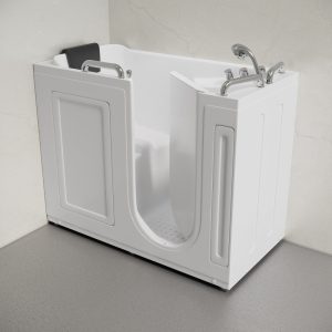 Auvergne 53" x 27" ADA Right Drain Walk-in Soaking Bathtub in Glossy