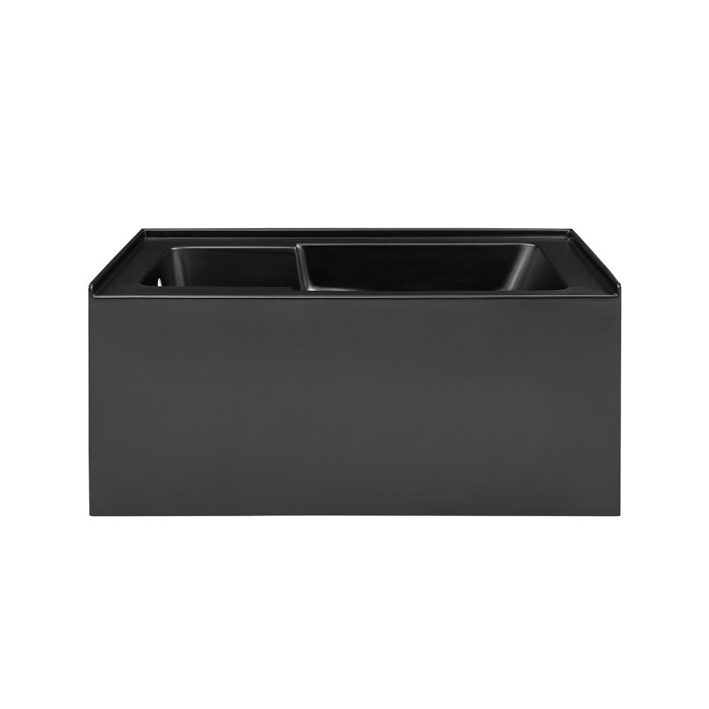 Voltaire 54" x 30" Left-Hand Drain Alcove Bathtub with Apron in Matte
