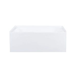 Voltaire 54 x 30 Skirted Left Drain Soaking Alcove Bathtub in Glossy