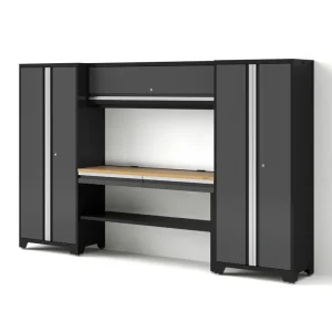 Bold 3 0 Grey 5 Piece 2x30in L 60in Wall 60in RTA Workbench BAM Top
