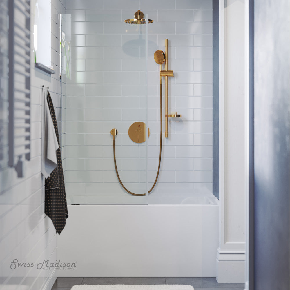 Voltaire 48" x 32" Right-Hand Drain Alcove Bathtub with Apron - Image 2