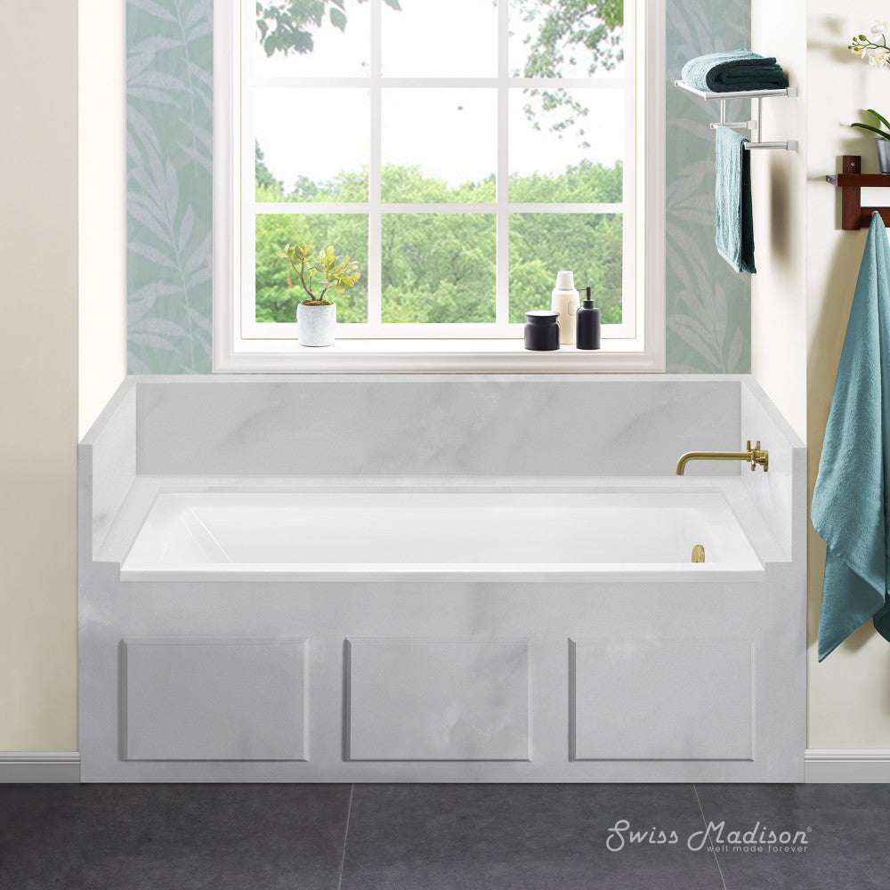 Voltaire 60" x 32" Right-Hand Drain Alcove Bathtub - Image 2