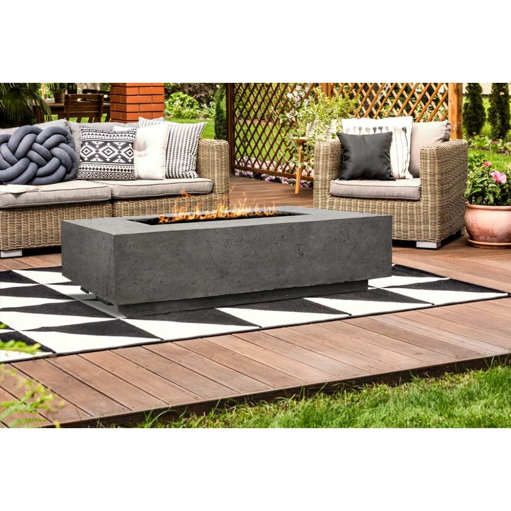 Prism Hardscapes Tavola 1 56" Natural Rectangular Concrete Natural Gas - Image 3