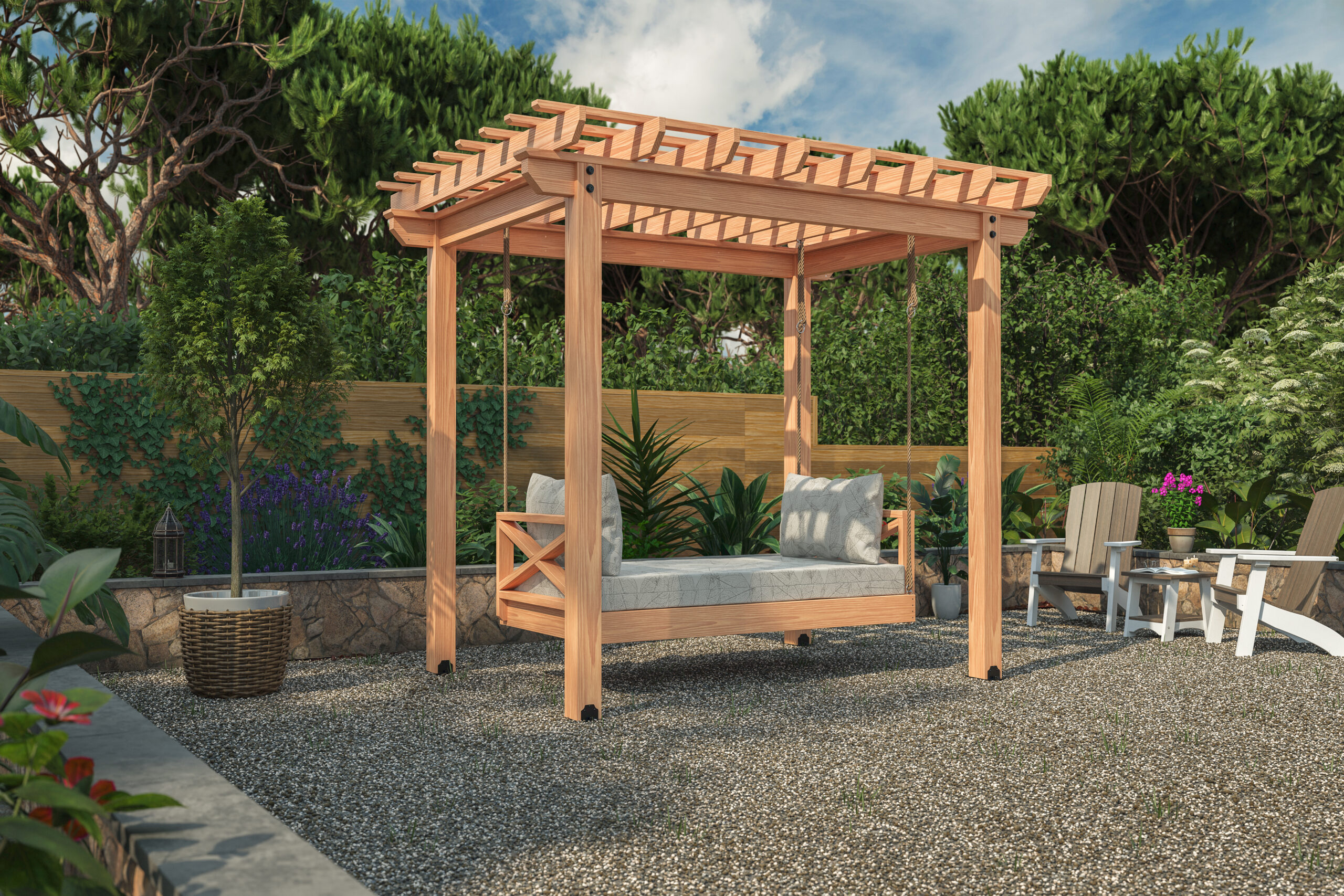 8×10 Cedar Pergola Kit