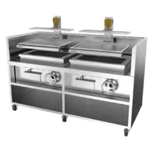 Josper Charcoal Ovens PVJ-076-2 Basque Grill Charcoal 82-1/4"W