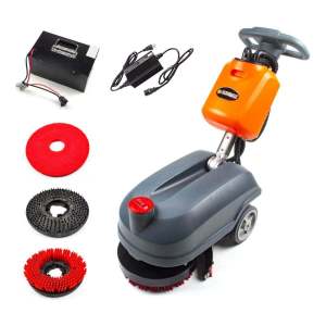 RT15+ 14" Compact Walk behind Floor Scrubber, Heavy Duty Brush, 14500