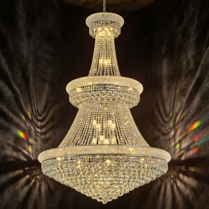 Crystal Chandelier Modern Light Fixture Large Chandelier - Foyer Lighting Fixtures Ceiling High Ceiling Empire Chandelie