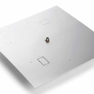 42" High Capacity Square Flat Stainless Steel Burner Pan