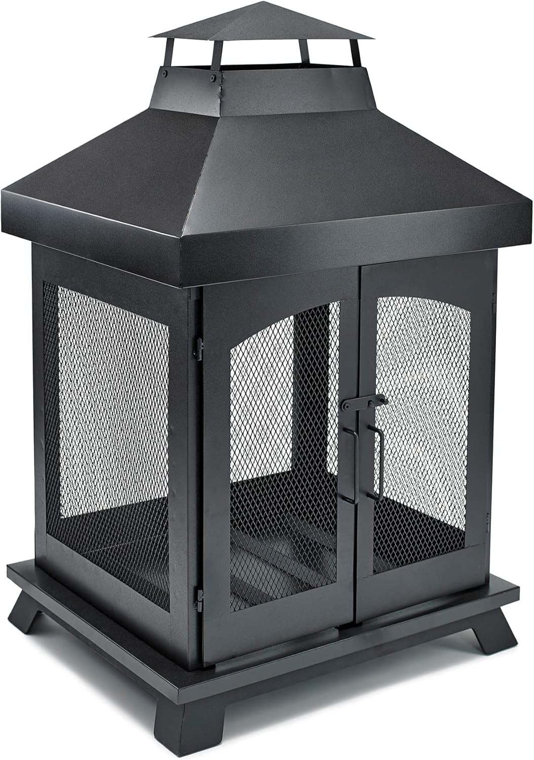 Endless Summer 45″ Wood Burning Steel Outdoor Fireplace
