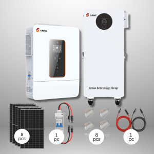 SRNE ASP 6.5kW Off-Grid Inverter + SE 16.07kWh Battery Storage +