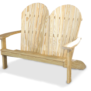 Wood Adirondack Bench