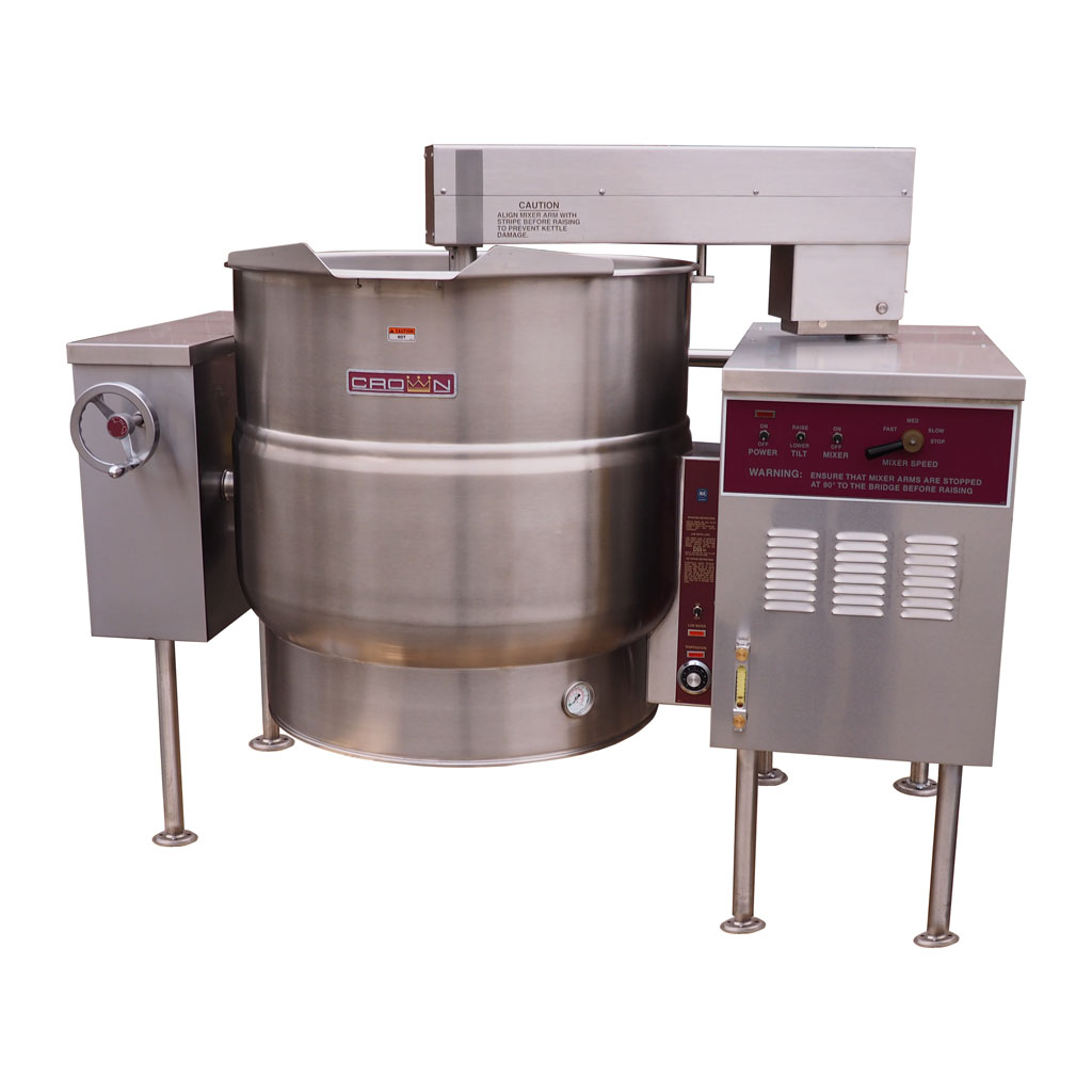 Crownsteamgroup - Electric Mixer Kettle on Legs, 80 Gal/303 Liters