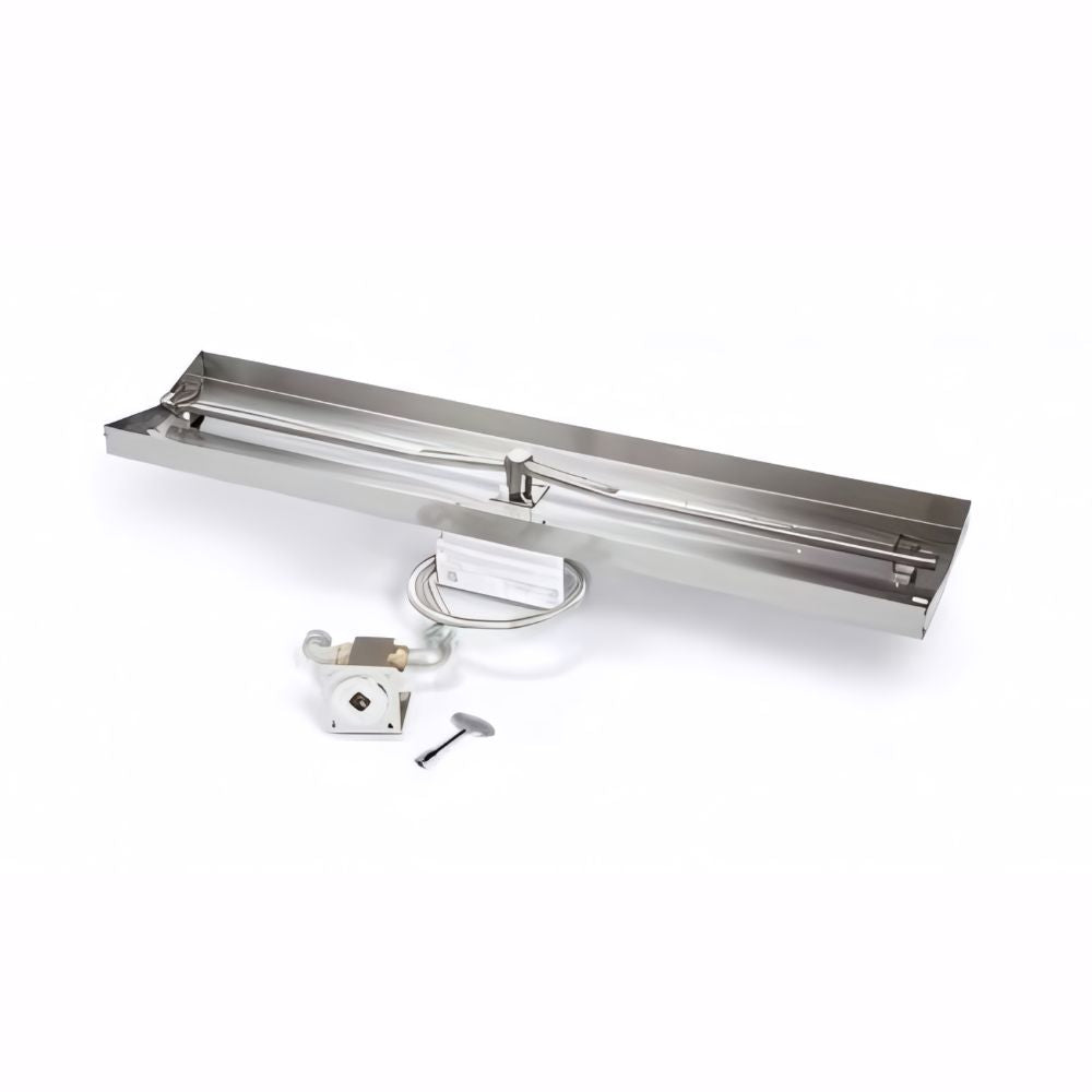 37″ x 8″ Linear Style Match Lit Fire Pit Kit - Liquid Propane