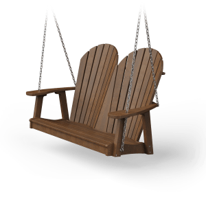 Poly Adirondack Swing (Wood Grain Series)