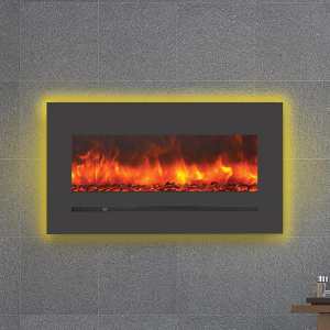 Sierra Flame 40-In Wall Mount Electric Fireplace