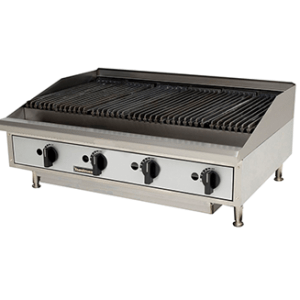 TMRC48 Radiant Gas Charbroiler – 48″ Wide – Natural Gas, 120000 Total