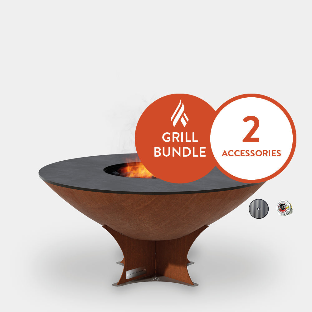 Arteflame Classic 40" Grill with a Low Euro Base Starter Bundle With