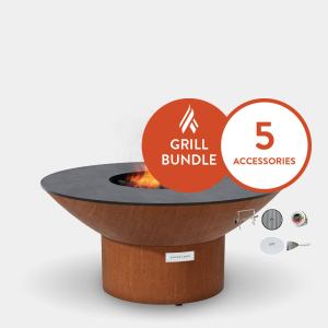 Arteflame Classic 40" Grill with a Low Round Base Home Chef Bundle