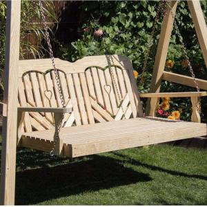 Creekvine Designs 60" Treated Pine Heartback Swingbed