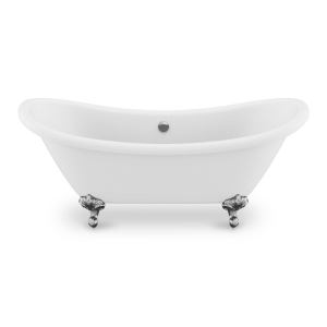 ANZZI Falco 5.8 ft. Claw Foot One Piece Acrylic Freestanding Soaking