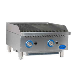 Globe Food Equipment GCB24G-CR 24" Gas Countertop Cast Iron Radiant