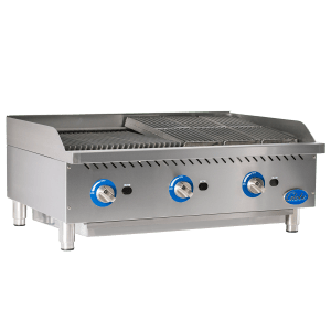Globe Food Equipment GCB36G-CR Gas Countertop Cast Iron Radiant 36"