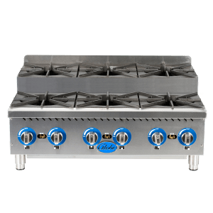 Globe Food Equipment Gas GHPSU636G 36" Countertop Step-Up Hot Plates
