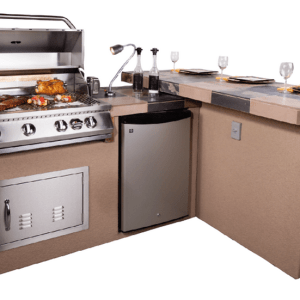 KoKoMo Grills Aspen 5'6" With 6' Bar Outdoor Kitchen BBQ Island Grill