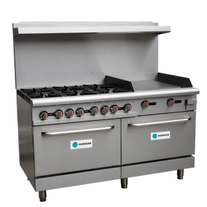 Hurakan by Equip.me 60-Inch Heavy Duty Commercial Gas Range with 6