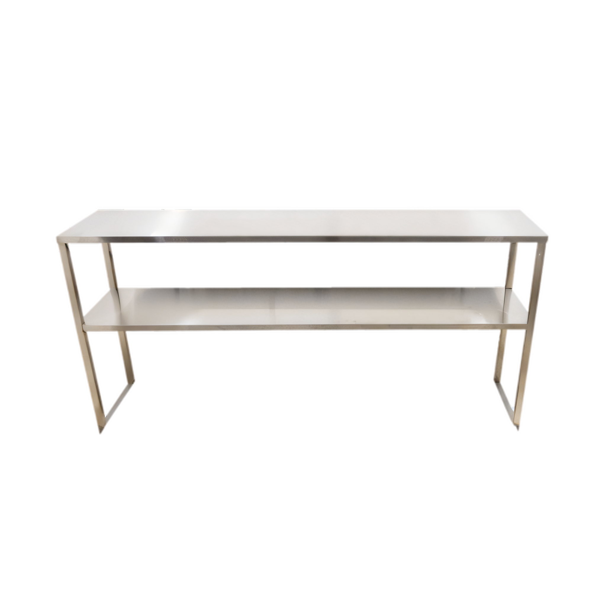 Omcan Double-Tier Stainless Steel Overshelf for Prep Table #50034