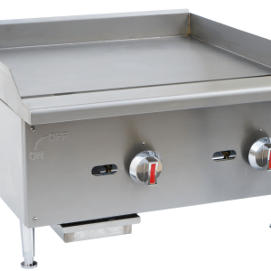 Hurakan by Equip.me 24-Inch Countertop Gas Griddle with 2 Burners and