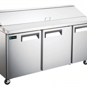 Hurakan by Equip.me 70-Inch 3-Section Refrigerated Sandwich Prep