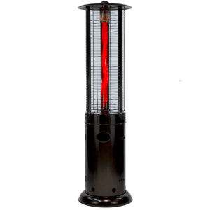 RADtec Ellipse Flame 78-Inch Tall Black Propane Patio Heater with
