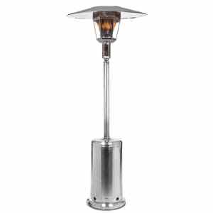 RADtec Real Flame 96-Inch Tall Stainless Steel Natural Gas Patio