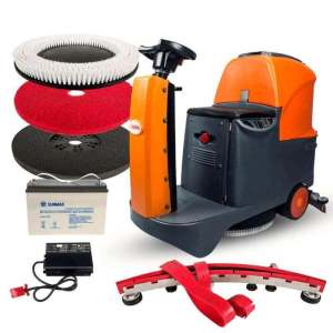 RT70 Ride-On Floor Scrubber, 22" Cleaning Path, 48,000 sq ft/hr, 18.5