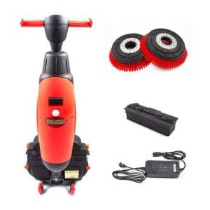 SM430 17" Walk-behind Automatic Floor Scrubber Machine, 360 Degree