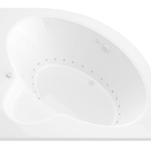 Atlantis Whirlpools Alexandria 60 x 60 Corner Air Jetted Bathtub