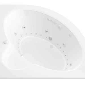 Atlantis Whirlpools Alexandria 60 x 60 Corner Air & Whirlpool