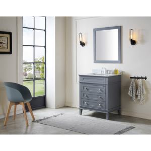 ANZZI Wineck 36 in. W x 35 in. H Bathroom Bath Vanity Set in Rich