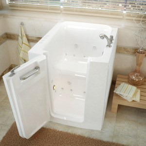 MediTub Walk-In 32 x 38 Left Door White Whirlpool & Air Jetted
